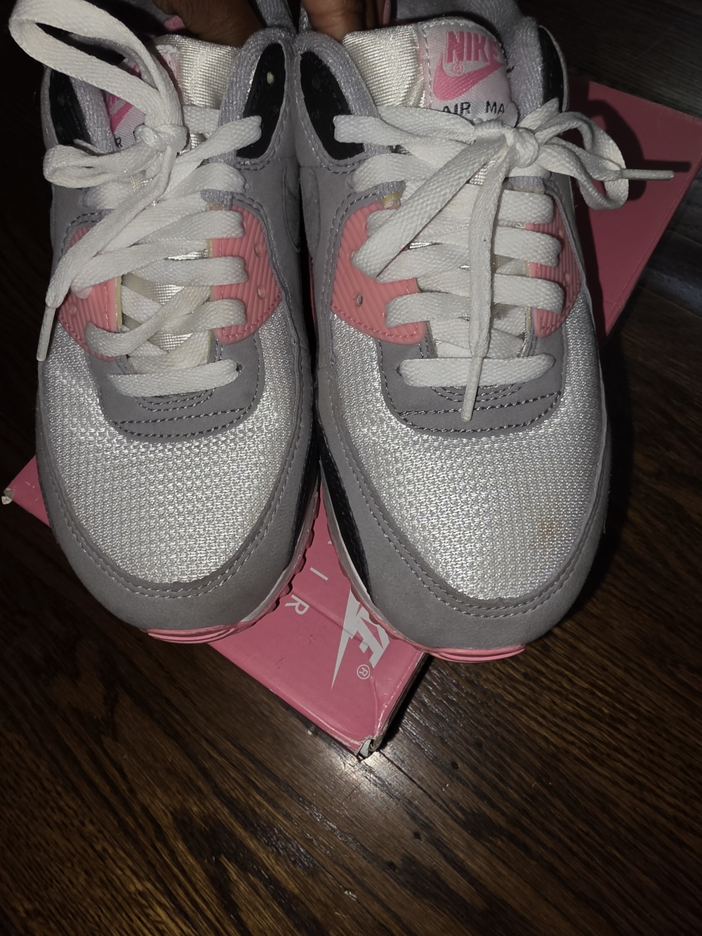Nike Women’s Gray, Pink & Black Air-Style Sneakers - Picture 9 of 11